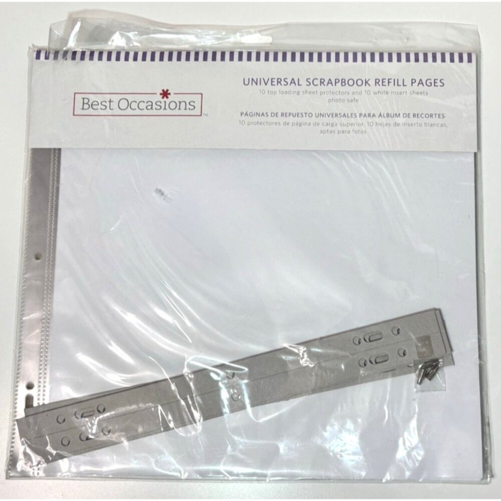NEW Best Occasion 12"x12" 10 Top Load Universal Scrapbook Refill Pages MK12R - Picture 1 of 3